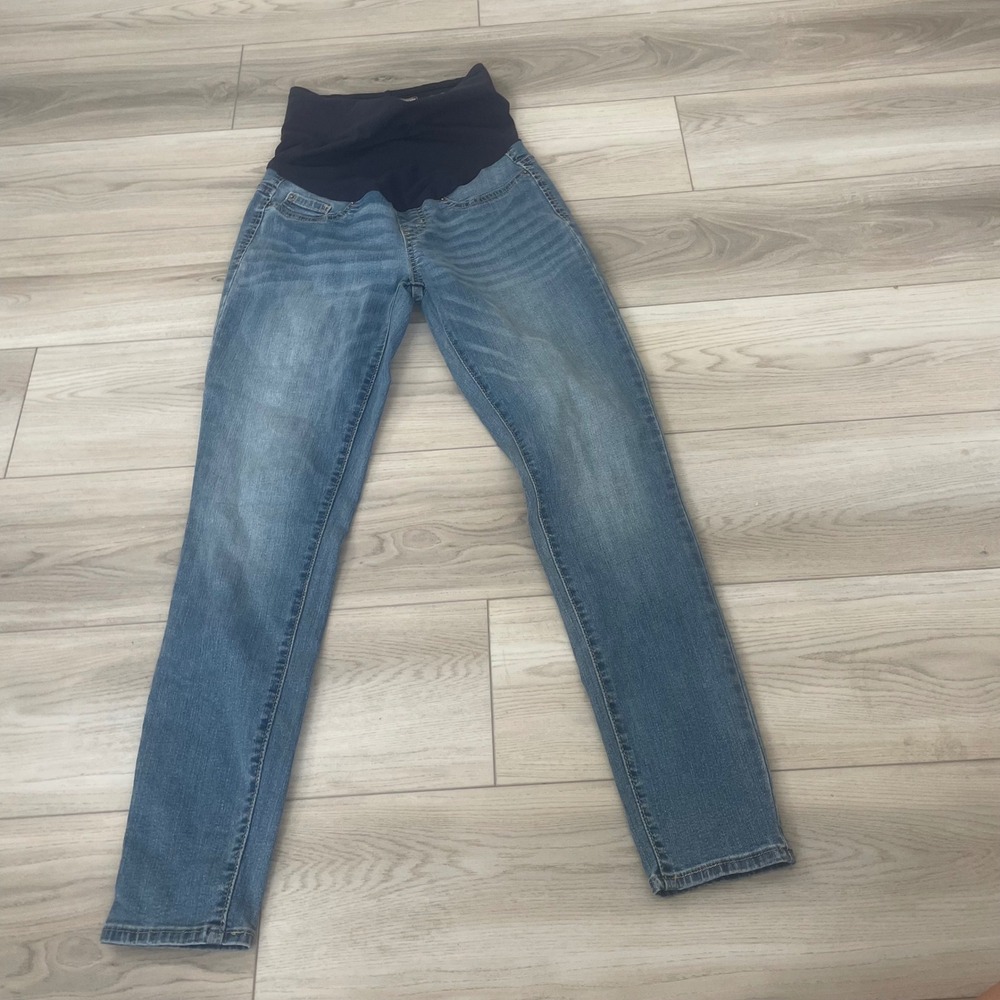 Signature by Levi‎ Strauss Maternity Super Skinny Jeans Size Small Wash Blue